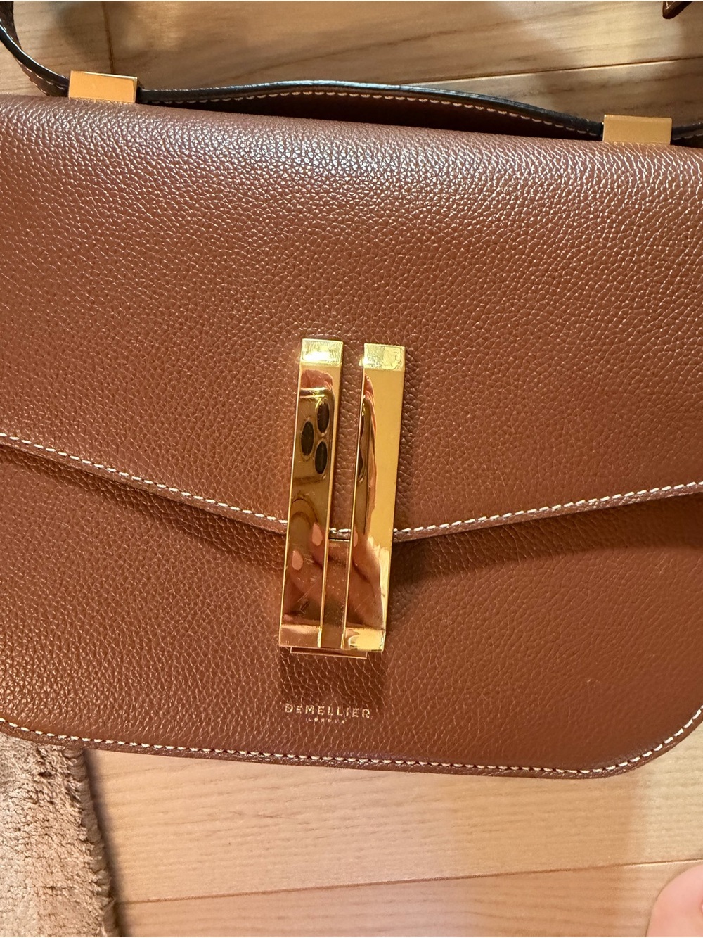 DEMELLIER VANCOUVER TAN SMALL GRAIN STITCHING - Picture 14 of 16